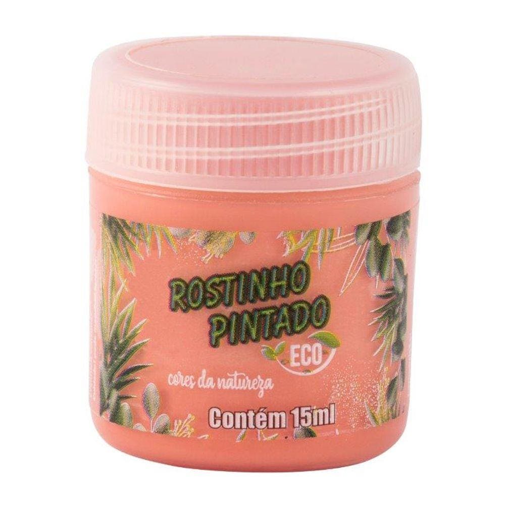 Tinta Rostinho Pintado Cores Da Natureza 15 ml Salmão