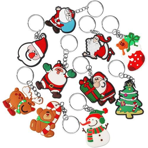 40 peças chaveiros de Natal Teclas | Extra 40 peças chaveiros de Natal Teclas | Extra