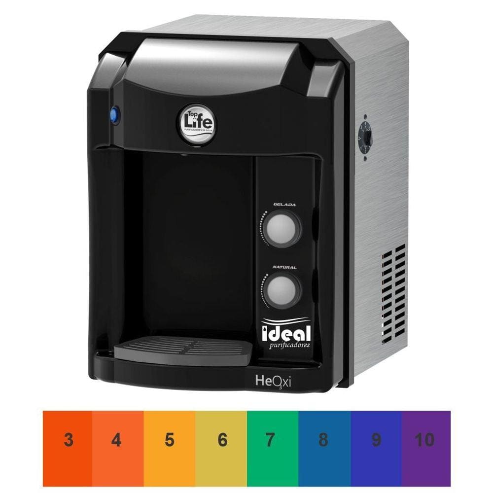 Filtro Top Life Agua Alcalina Ozonizada 127/220v Preto