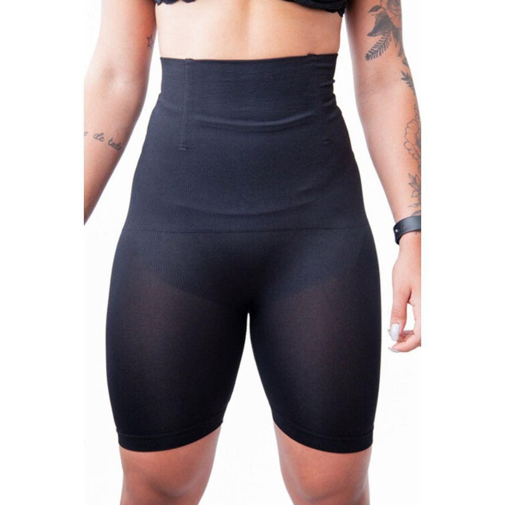 Short Cinta Modeladora Com Alta Compressão 4 Barbatanas C06