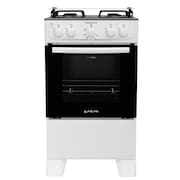 Fogão a Gás de Piso 4 Bocas Atlas Mônaco Plus Mesa de Inox