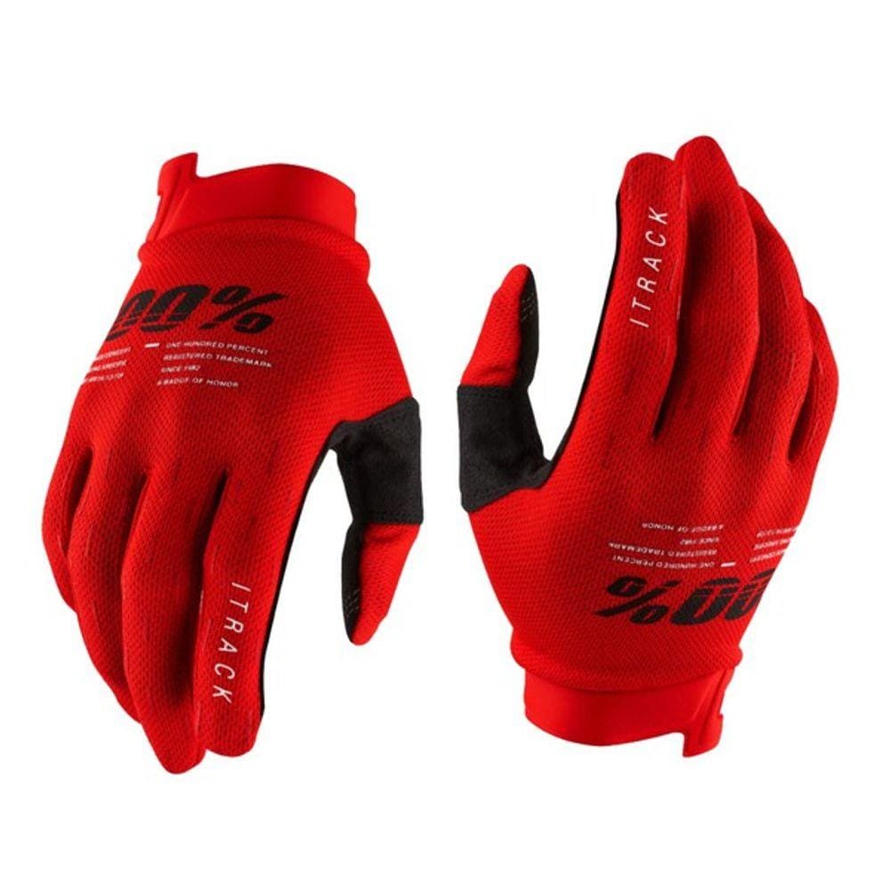Luva 100% iTrack Gloves 2021 Vermelho