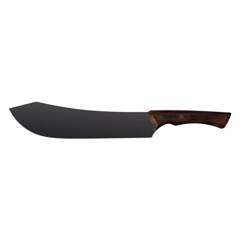 Faca para Carne Tramontina Churrasco Black 22844110 10" Aço Inox Escurecido