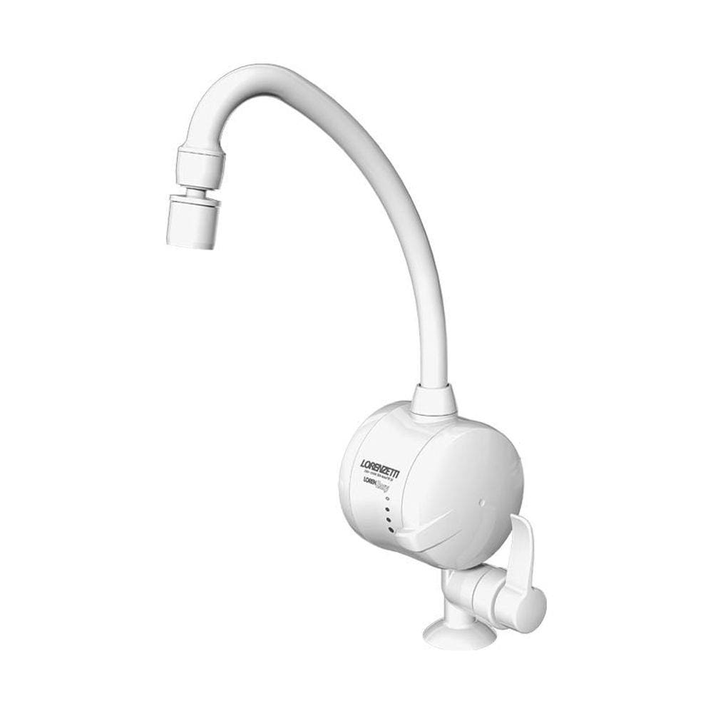 Torneira Elétrica Lorenzetti Loren Easy de Bancada Branca 127V