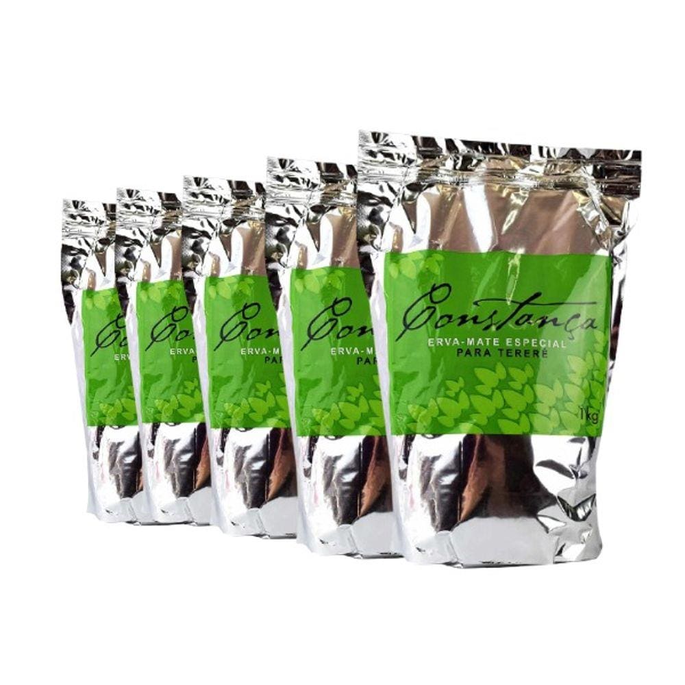 Erva Mate para Tereré Constança - Pura Folha 1 KG (Fardo c/ 10 UN)
