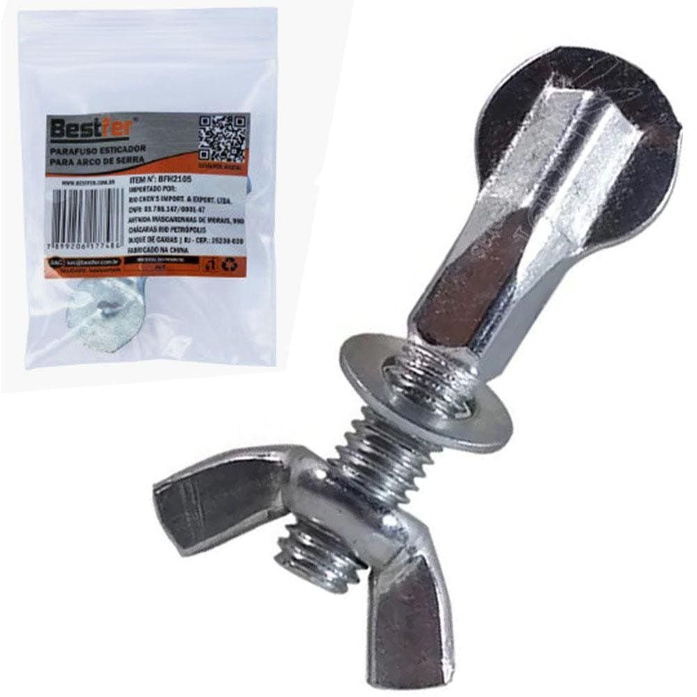 Parafuso Esticador Com Borboleta Para Arco De Serra 5Cm