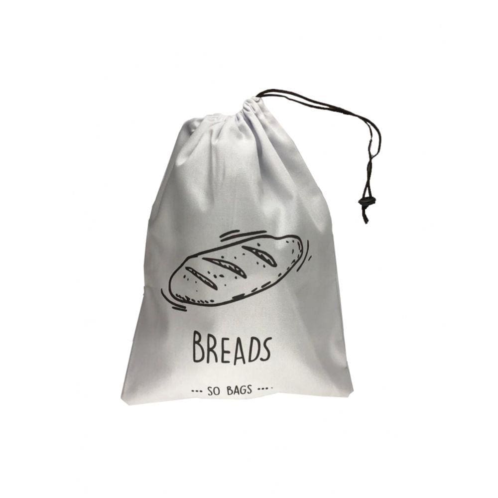 Saco Para Pães - Algodão por fora revestido de plástico por dentro So Bags