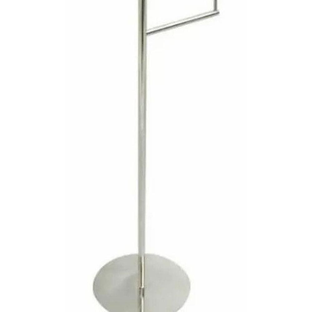 Papeleira De Chão Redonda Simples Em Inox - Cilento