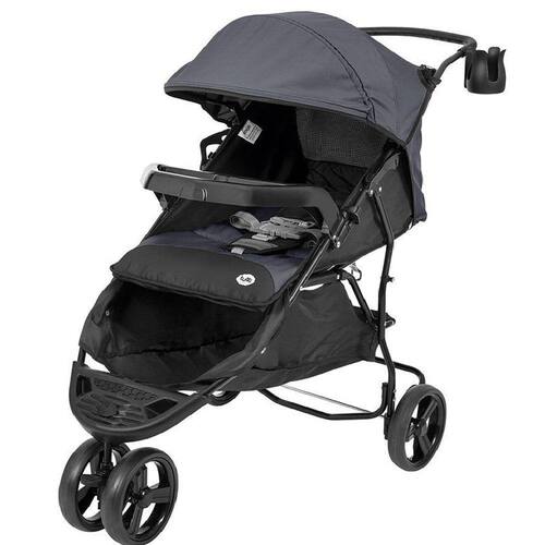 imagem-Carrinho De Bebê Evo Preto e Cinza Até 15 Kg - Tutti Baby