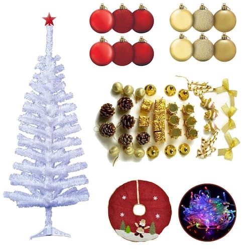 Árvore De Natal Branca 90Cm 90 | Extra Árvore De Natal Branca 90Cm 90 | Extra