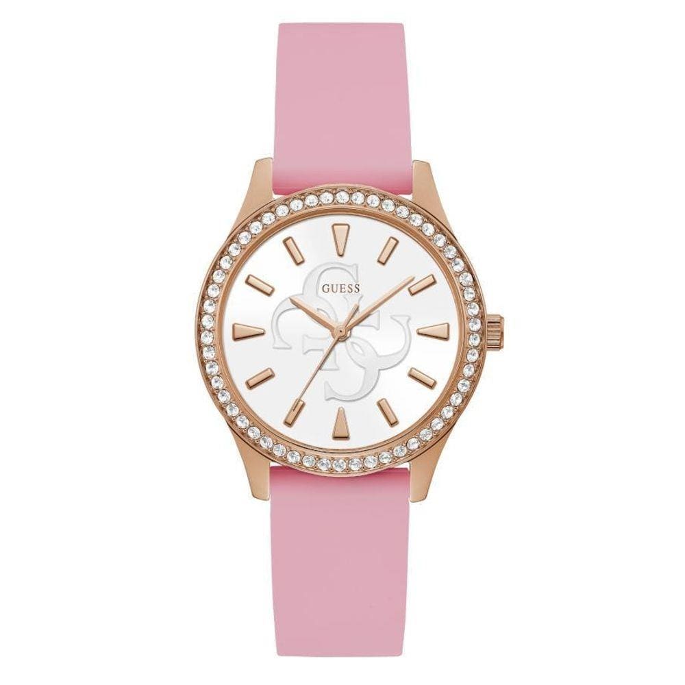 Relógio Guess Feminino Rosa Silicone Gw0359L3