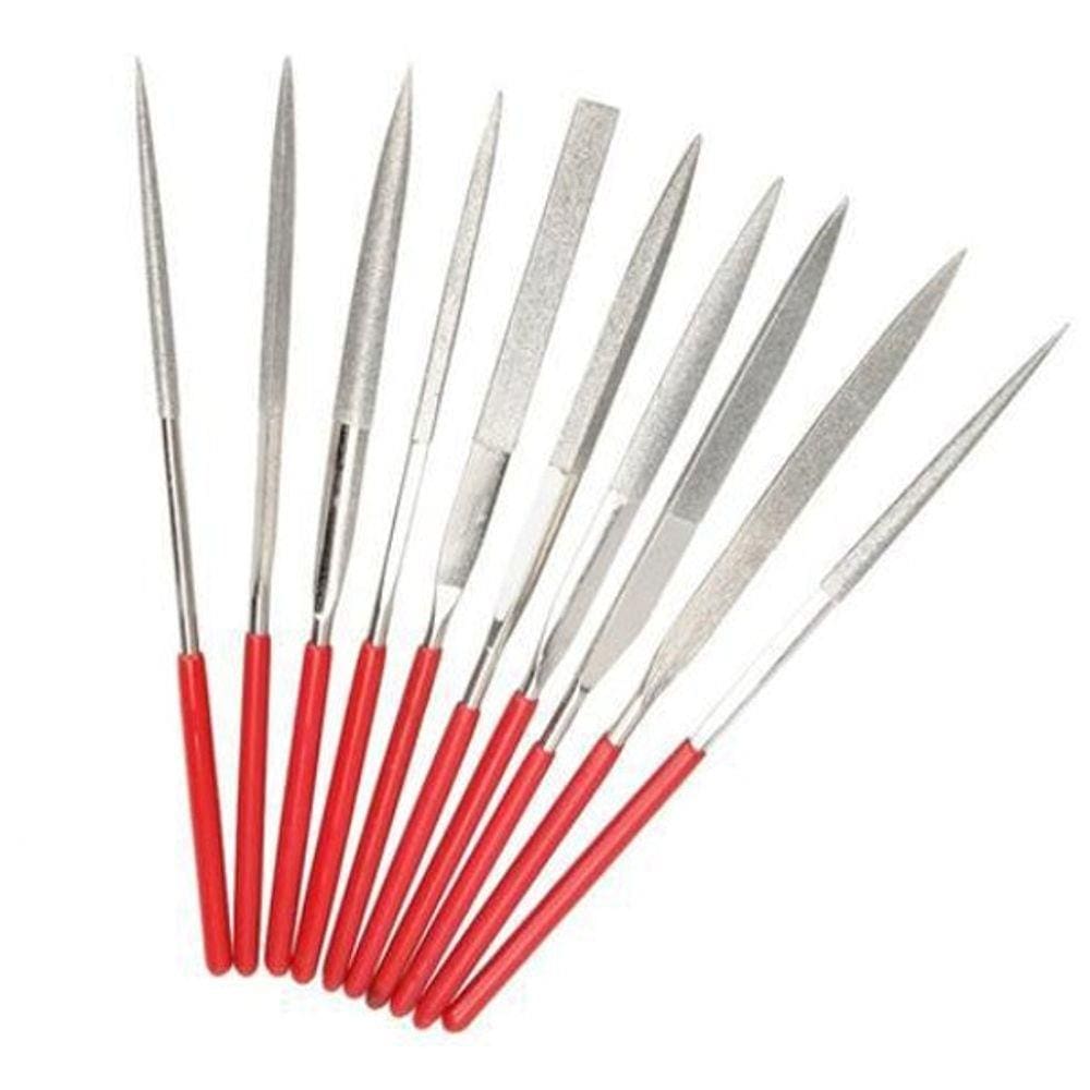 2 Kit Jogo Lima Agulha 100 Mm (20 Unid Total) Mola Md 210