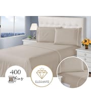 Jogo de Lençol Casal 400 Fios 3 Peças Ponto Palito Casa Dona