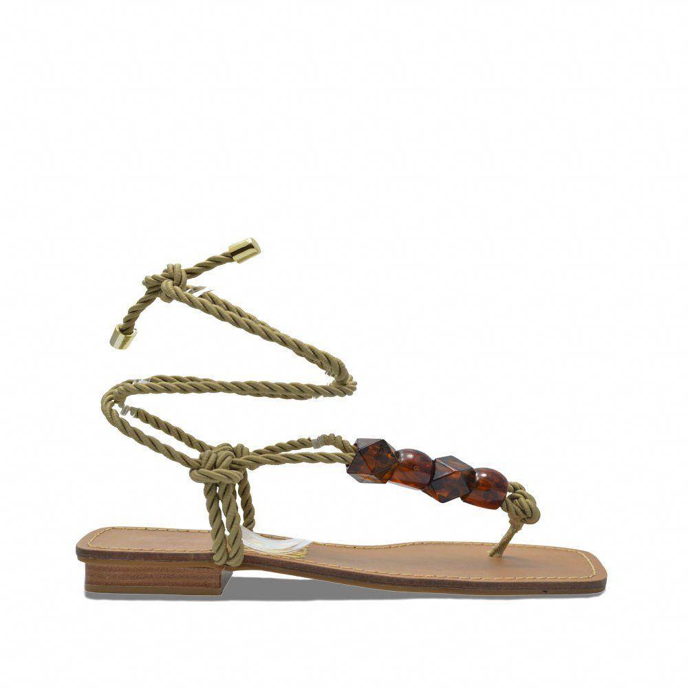 Sandalia Uza rasteira com corda | Extra