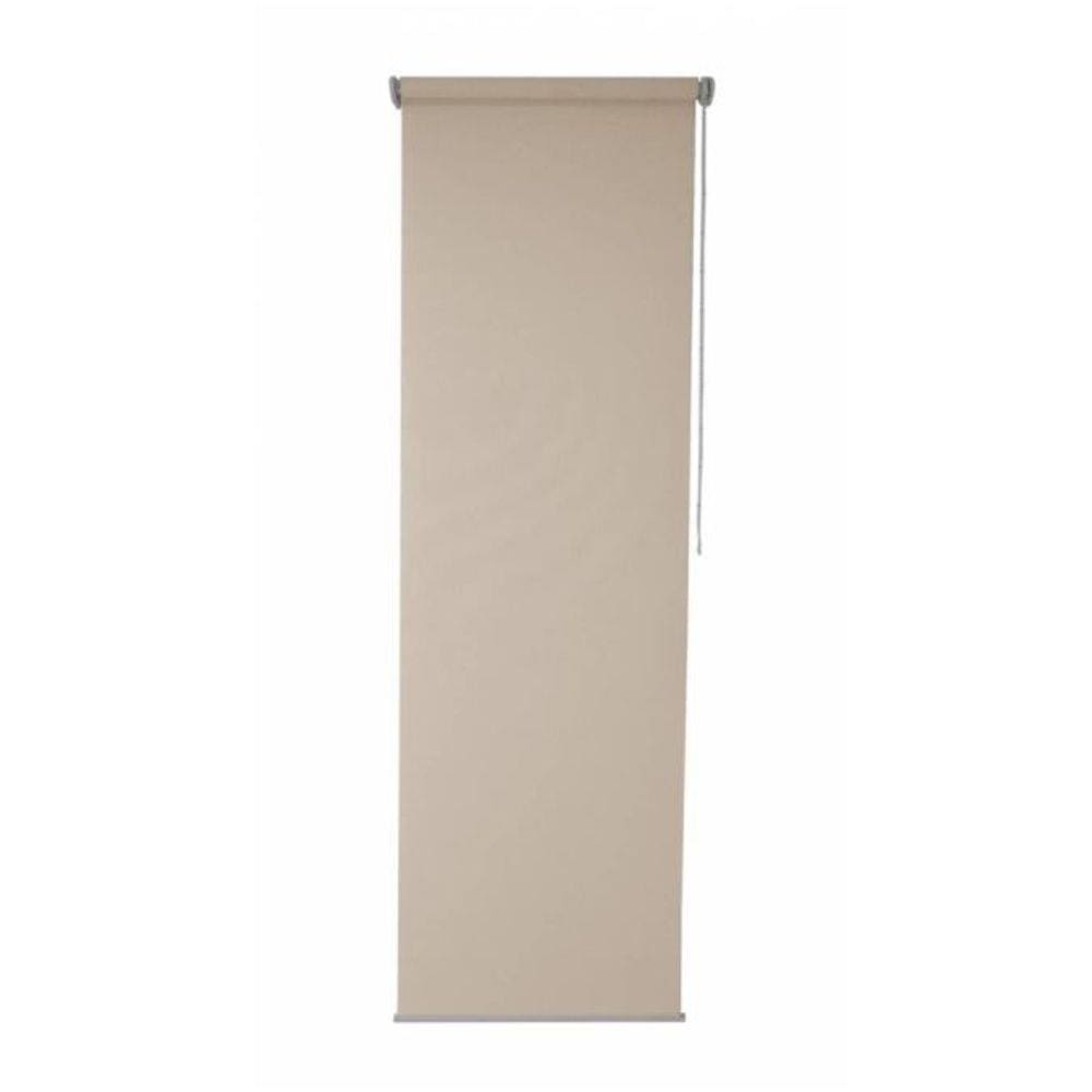 Persiana Rolo Translúcida Creme 100 (L) x 260 (A) cm Cortina Roller Bege Screen Solar 1,00 X 2,60