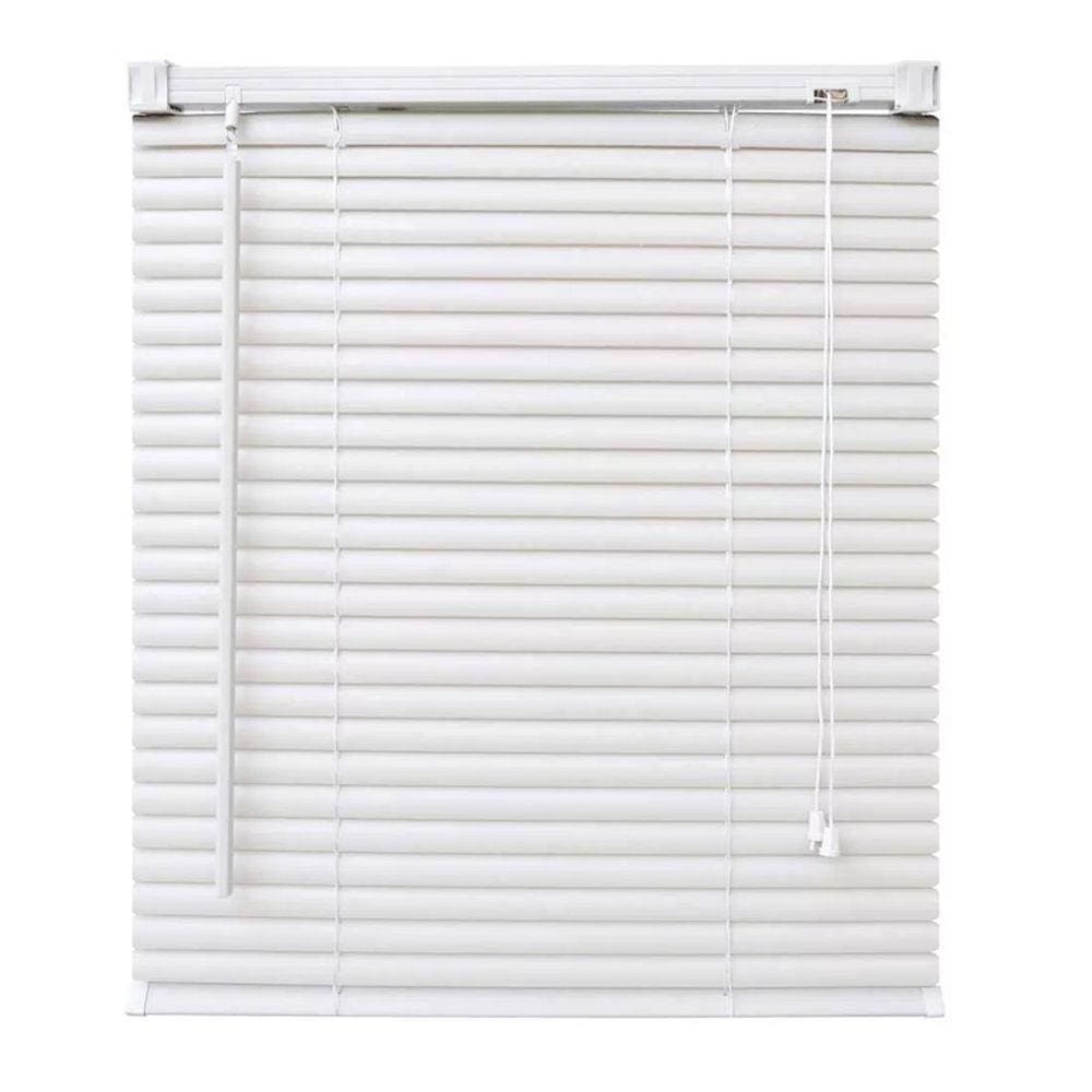 Persiana Horizontal PVC Branca 140 (L) x 160 (A) Cortina Completa C/ Kit de instalação 1,40 x 1,60