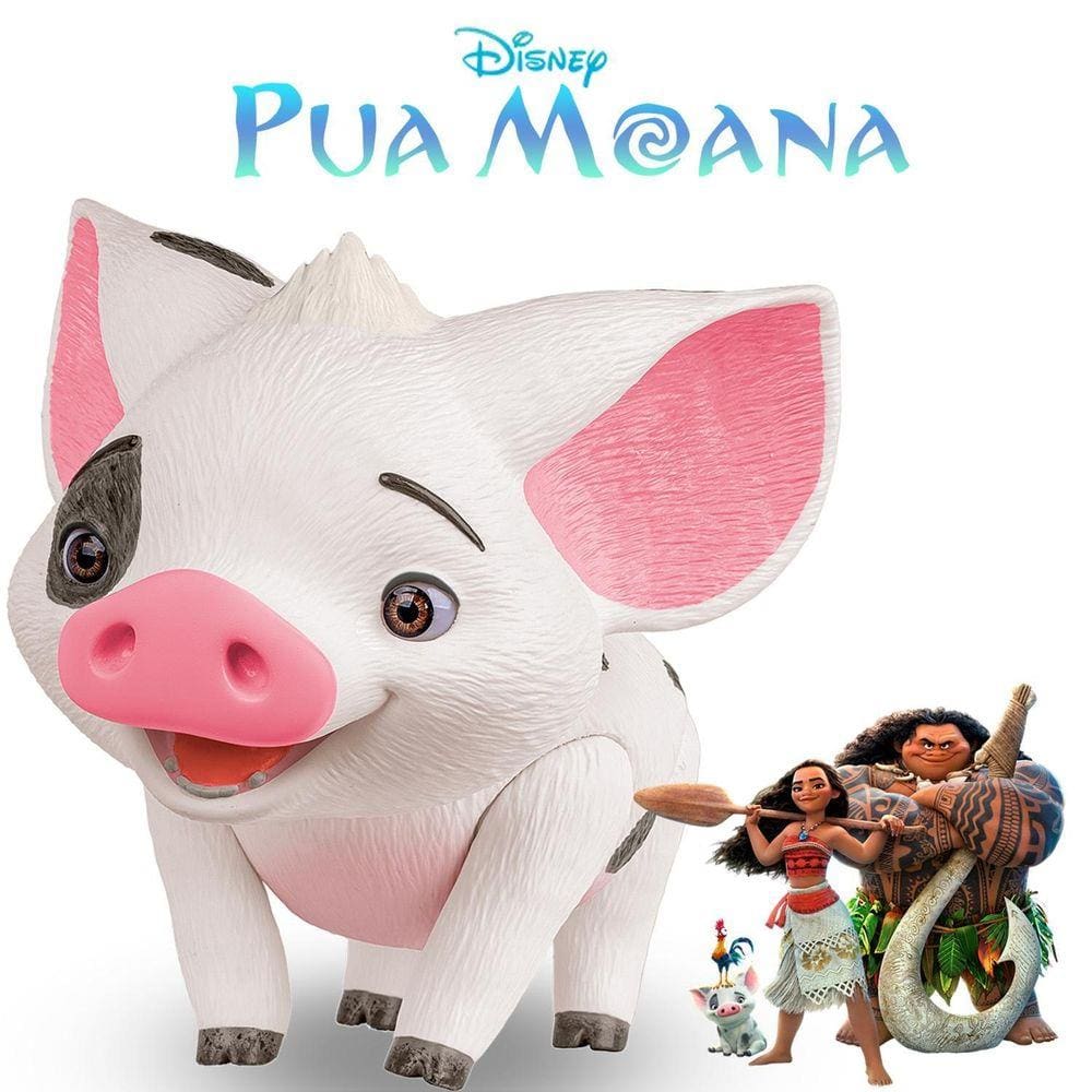 Pua Porquinho Da Moana Disney World Articulado Cotiplas
