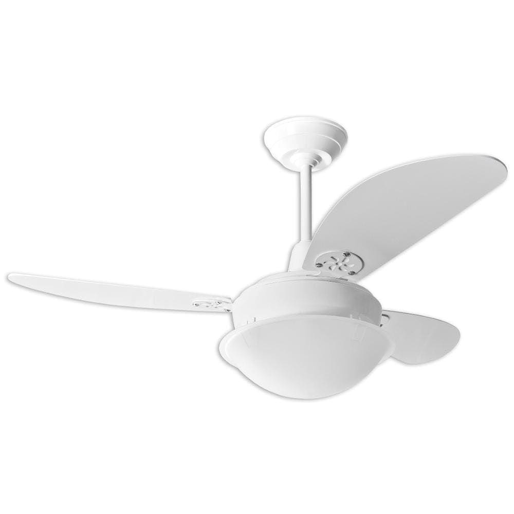 Ventilador de Teto Loren Sid Cripton Pérola Branco