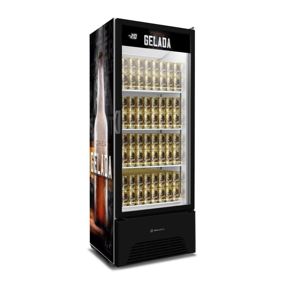 Refrigerador Cervejeira Vitrine Metalfrio 572, VN50AH Optima Frost Free, Adesivado