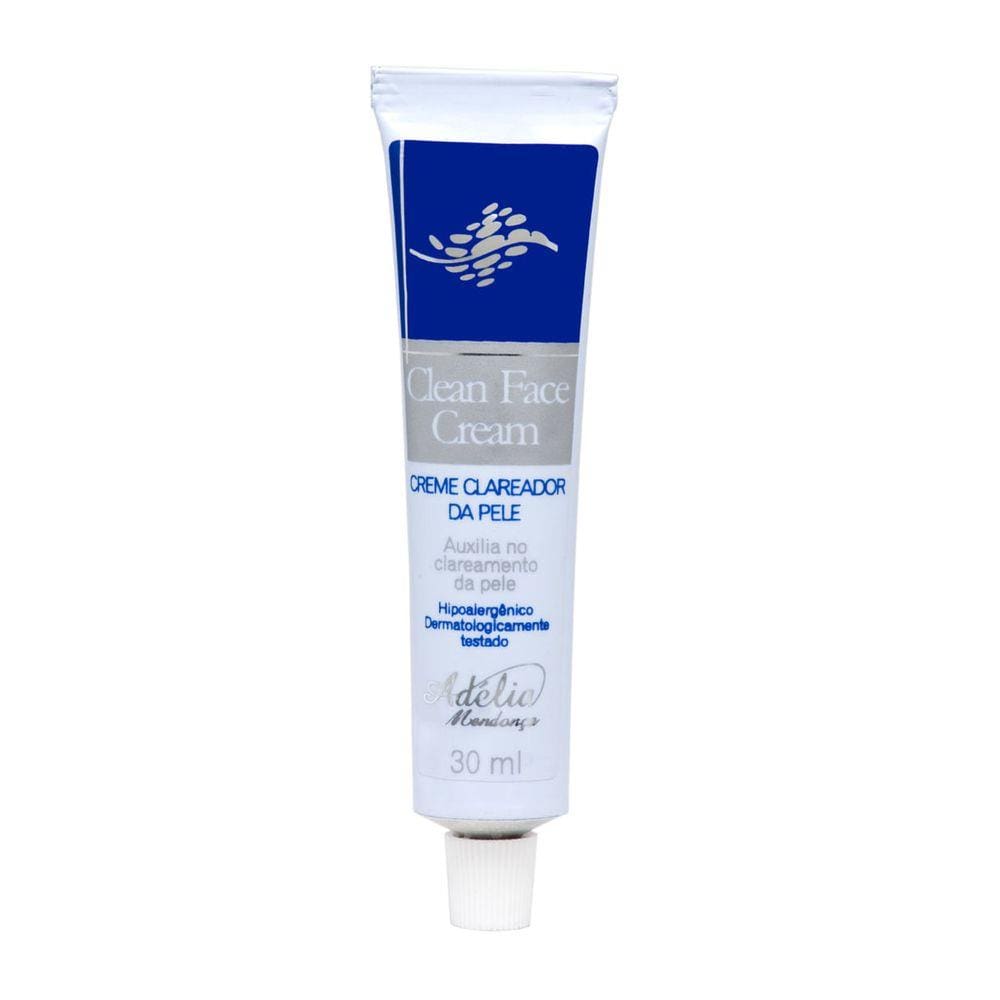 Clean Face Cream 30ml - Creme Clareador da Pele
