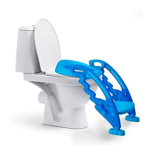 Redutor de Assento Multikids Baby Step Potty com Escada Azul - BB051 Menor preço em Redutor de Assento Multikids Baby Step Potty com Escada Azul - BB051