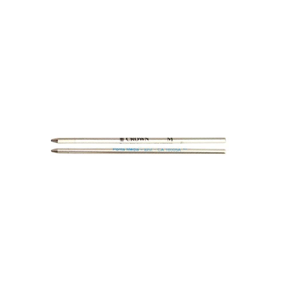 Carga Esferográfica Crown Mini D1 Média Azul/Preta Ca 16005N