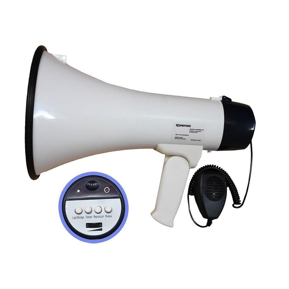 Megafone De Mão Soundvoice 1503X 15 Watts Rms - Ap0339