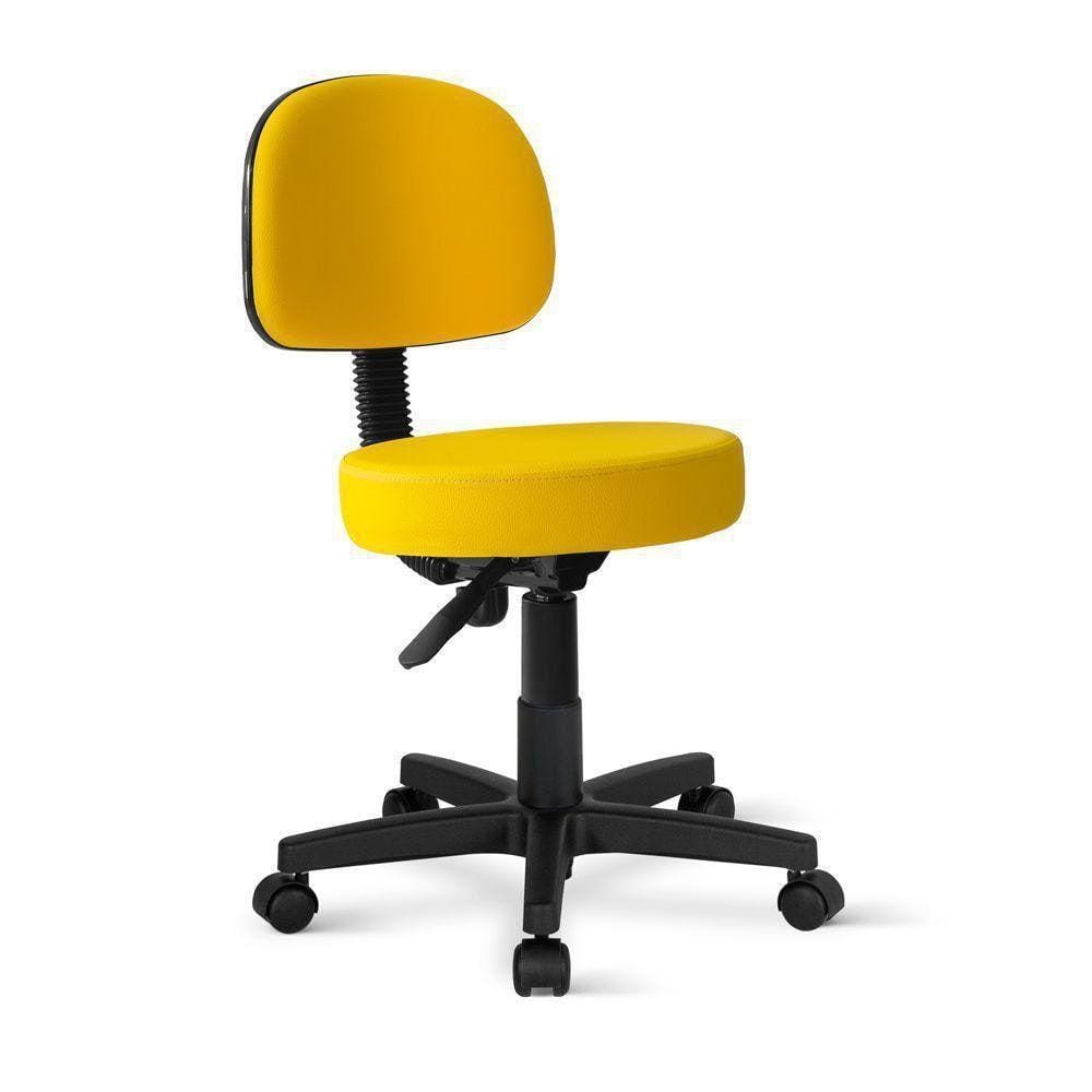 Cadeira Mocho Secretária Amarelo