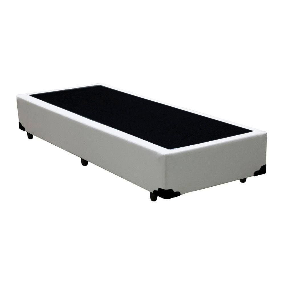 Cama Box Solteiro Belos Sonhos Sintético Branco 40x88x188