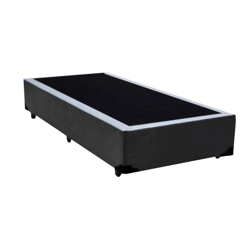 Cama Box Solteiro Belos Sonhos Sintético Cinza 40x78x188