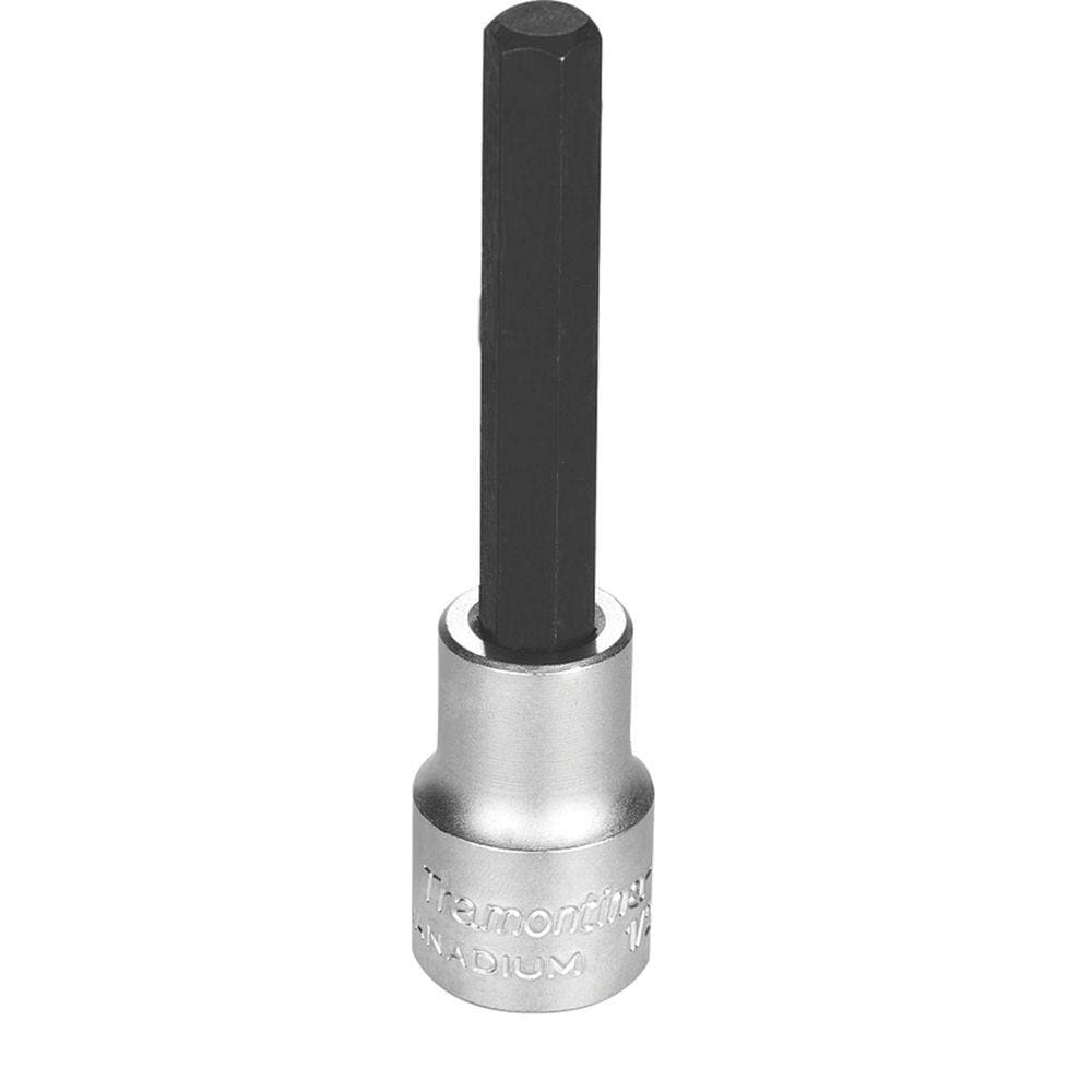 Soquete Longo em Aço Cromo Vanádio Ponta Hexagonal 3/8” - Encaixe 1/2” Tramontina PRO Tramontina