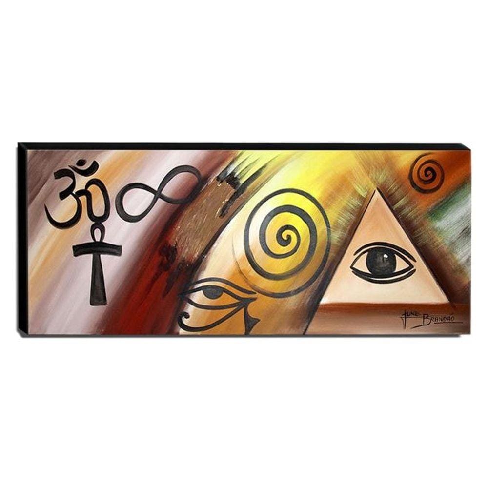 Quadro de Pintura Esotérico 40x105cm-1633