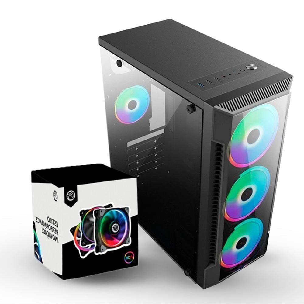 Gabinete gamer pichau seraph e rgb lateral