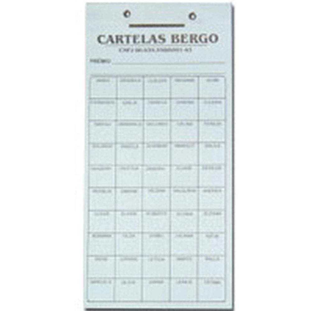 Cartela Com 100 Nomes Pacote Com 50 Cartelas
