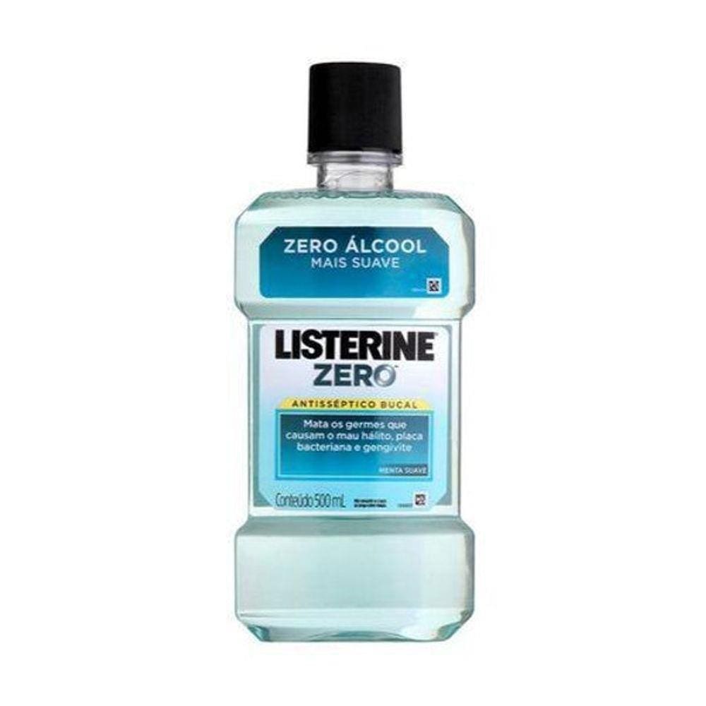 Listerine Zero Atisséptico Bucal Menta Suave 500Ml