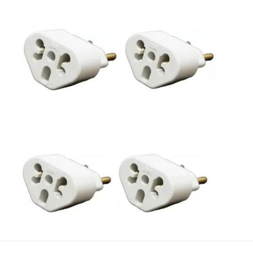 Adaptador Benjamin Bob Love 10A/20A Kit 10Pças Pino Maciço