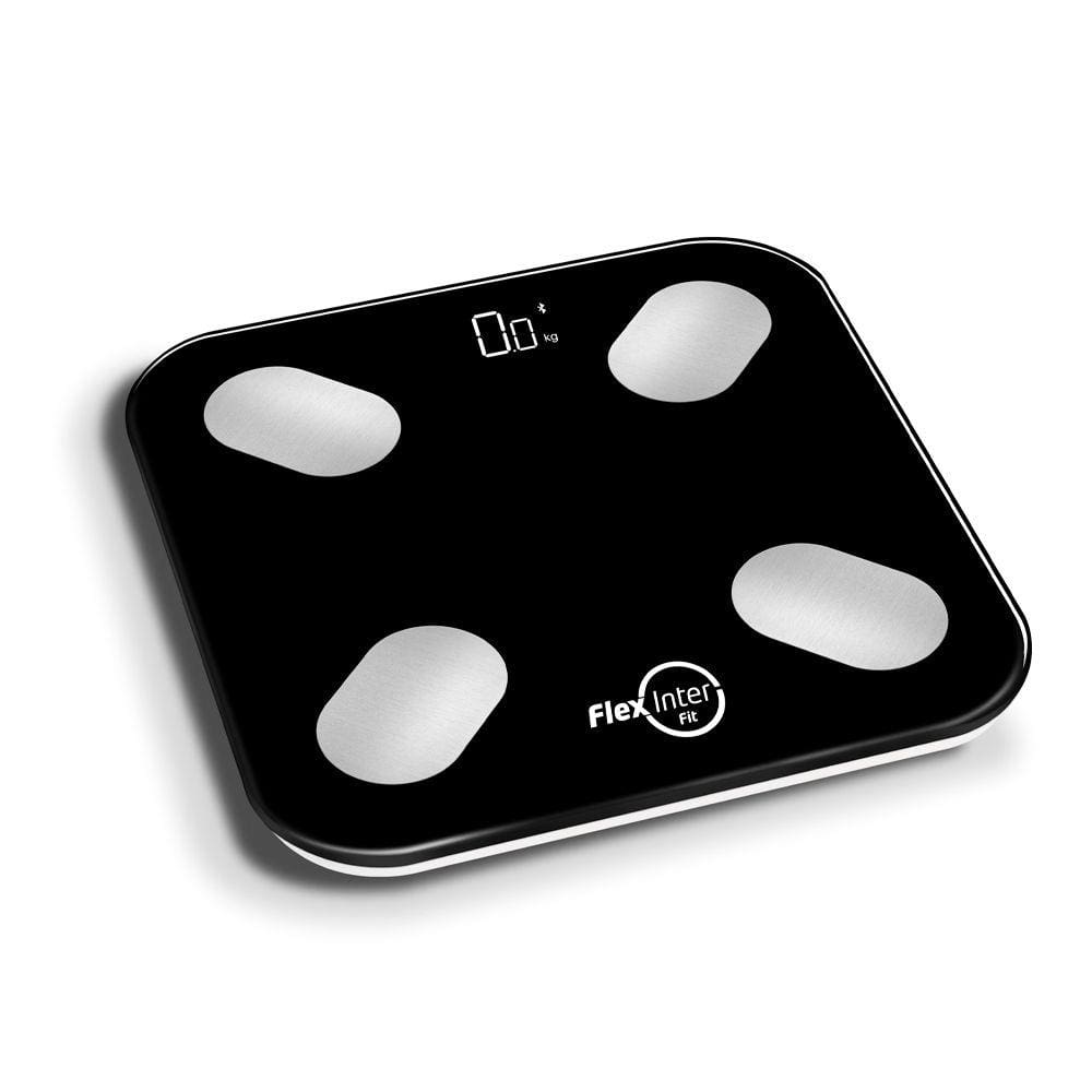 Balanca Digital Smart Corporal Bioimpedancia App Preto FlexInter
