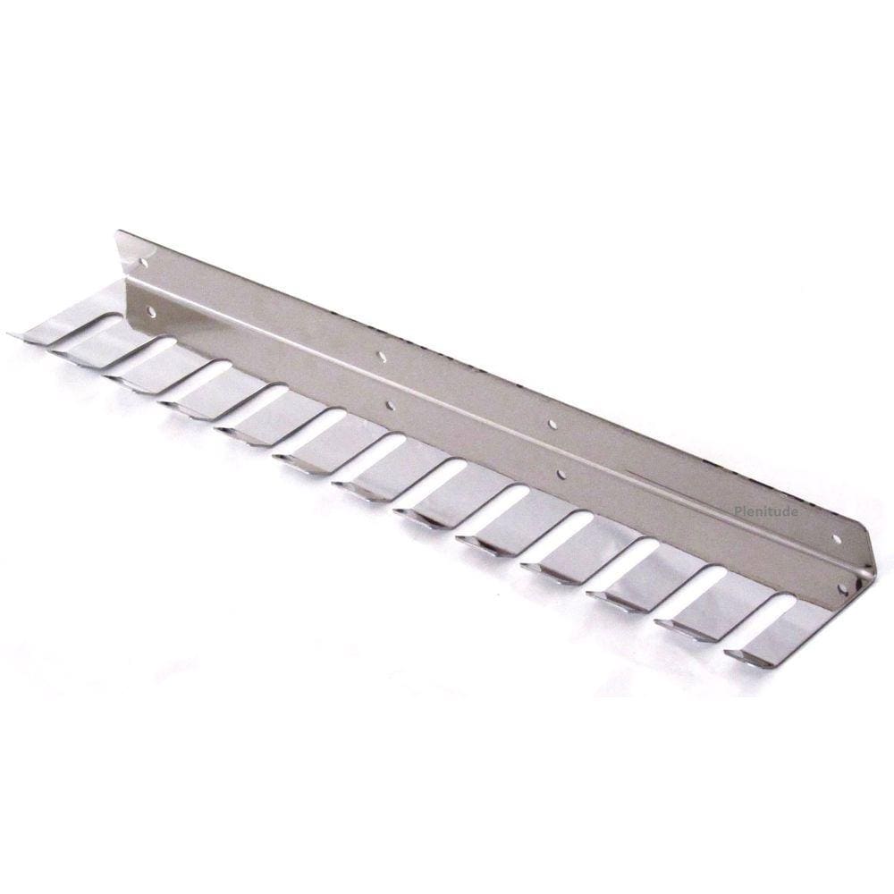 Suporte para Espeto de parede em Inox- capacidade 12 espetos
