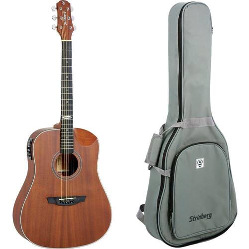 Violão Strinberg SD201HC Mahogany Satin Half Cutaway Com Bag Menor preço em Violão Strinberg SD201HC Mahogany Satin Half Cutaway Com Bag