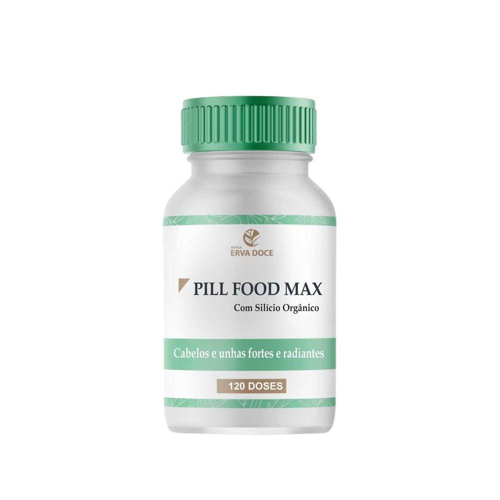 Pill Food Max Com Silício Organico 120 Doses