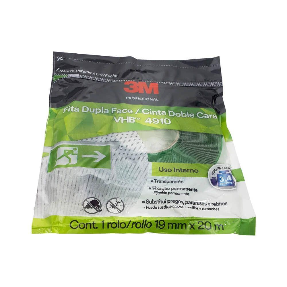 Fita Dupla-Face 3M Vhb Transparente.19Mmx20mt
