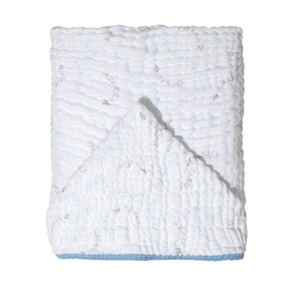Toalha De Banho Soft Bamboo Mami Com Capuz 1,15M X 85Cm - Avião de Papel