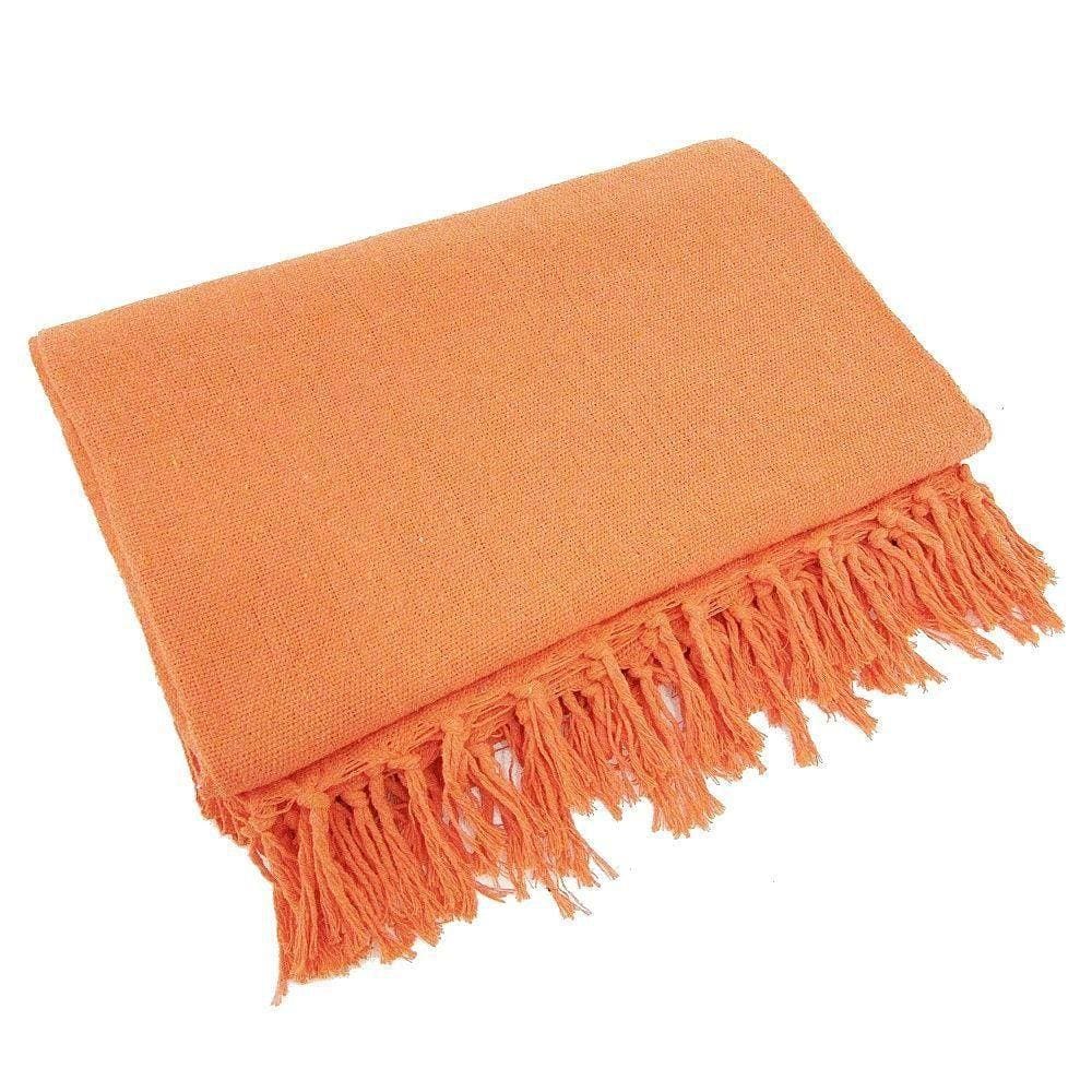 Manta Para Sofá Tipo Capa De Sofá 1,80X2,40 Laranja