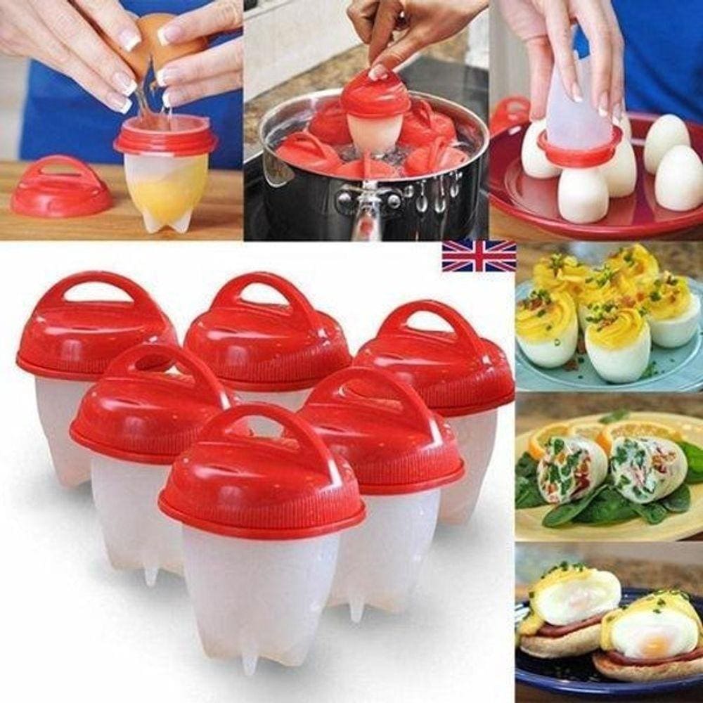 Forma 6 Copos Egglettes Cooking Ovos Cozinha Fácil Dieta
