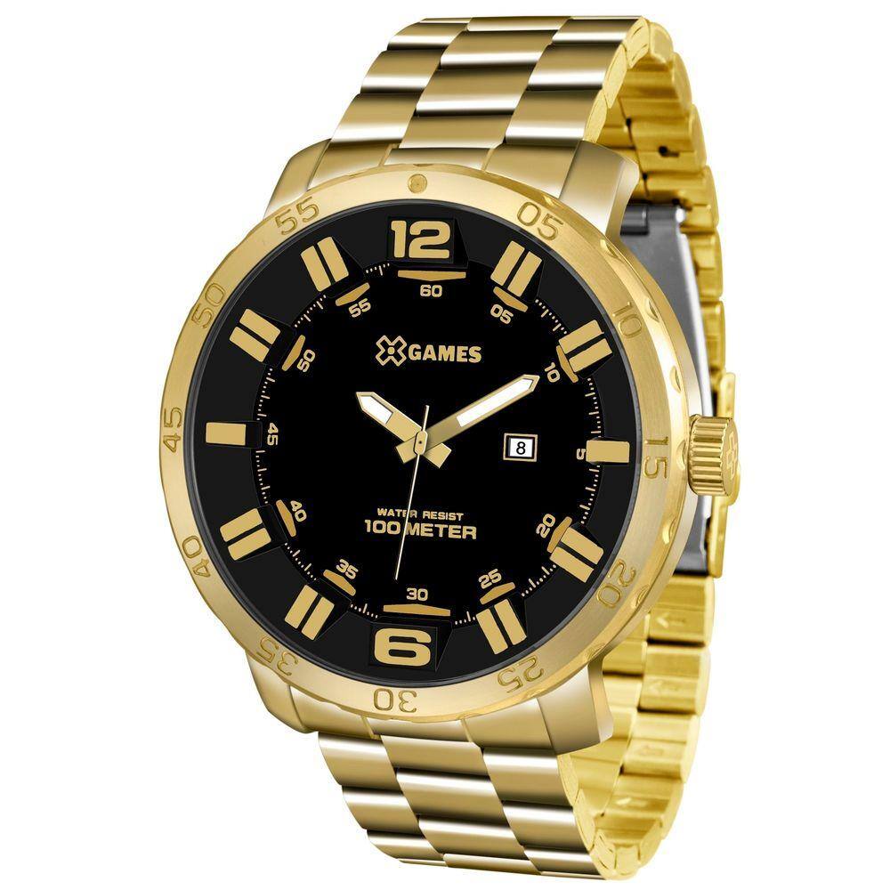 Relógio Xgames Masculino Xmgs1022 P2kx Dourado Preto