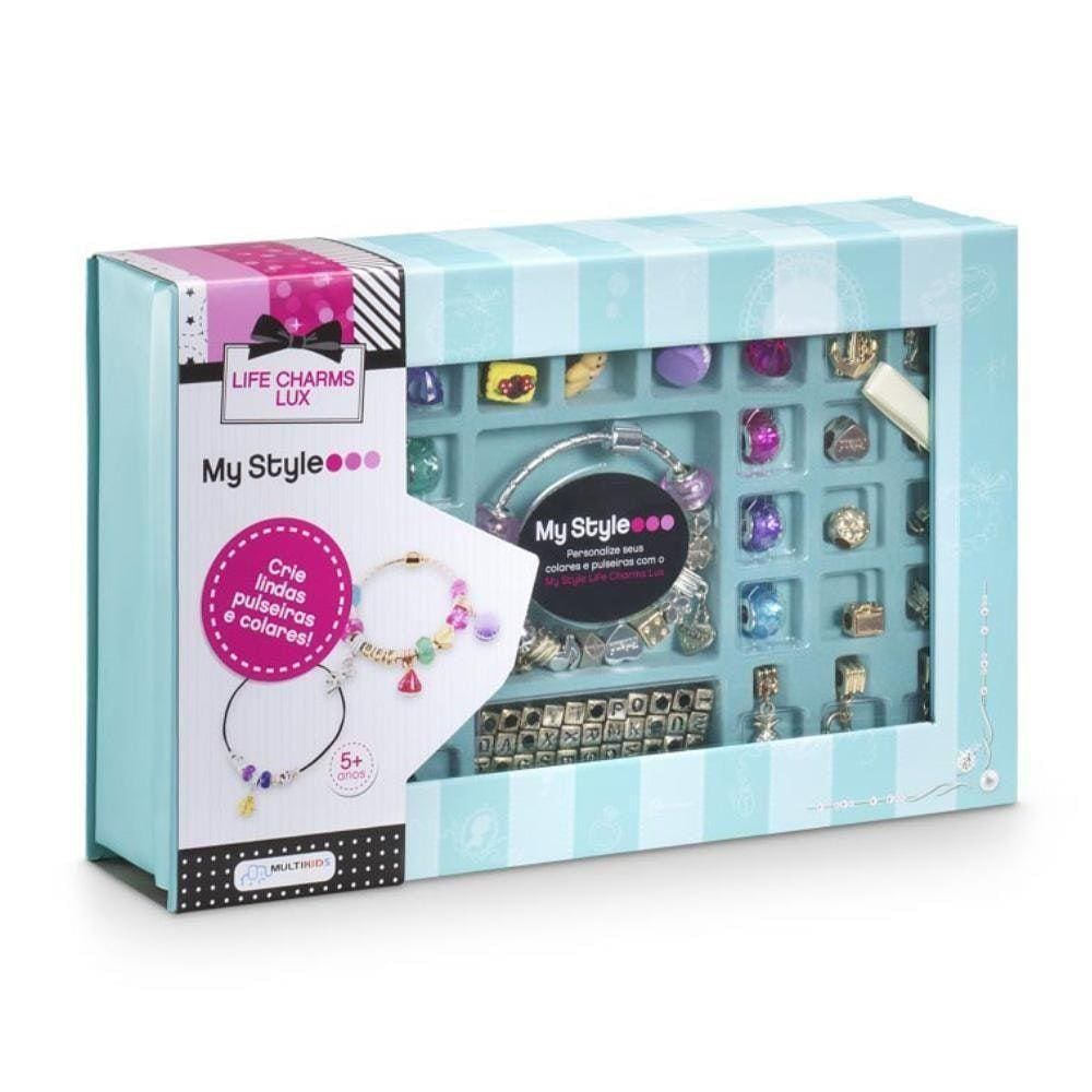 Kit De Pulseira Life Charms Lux 70 Berloques Multikids