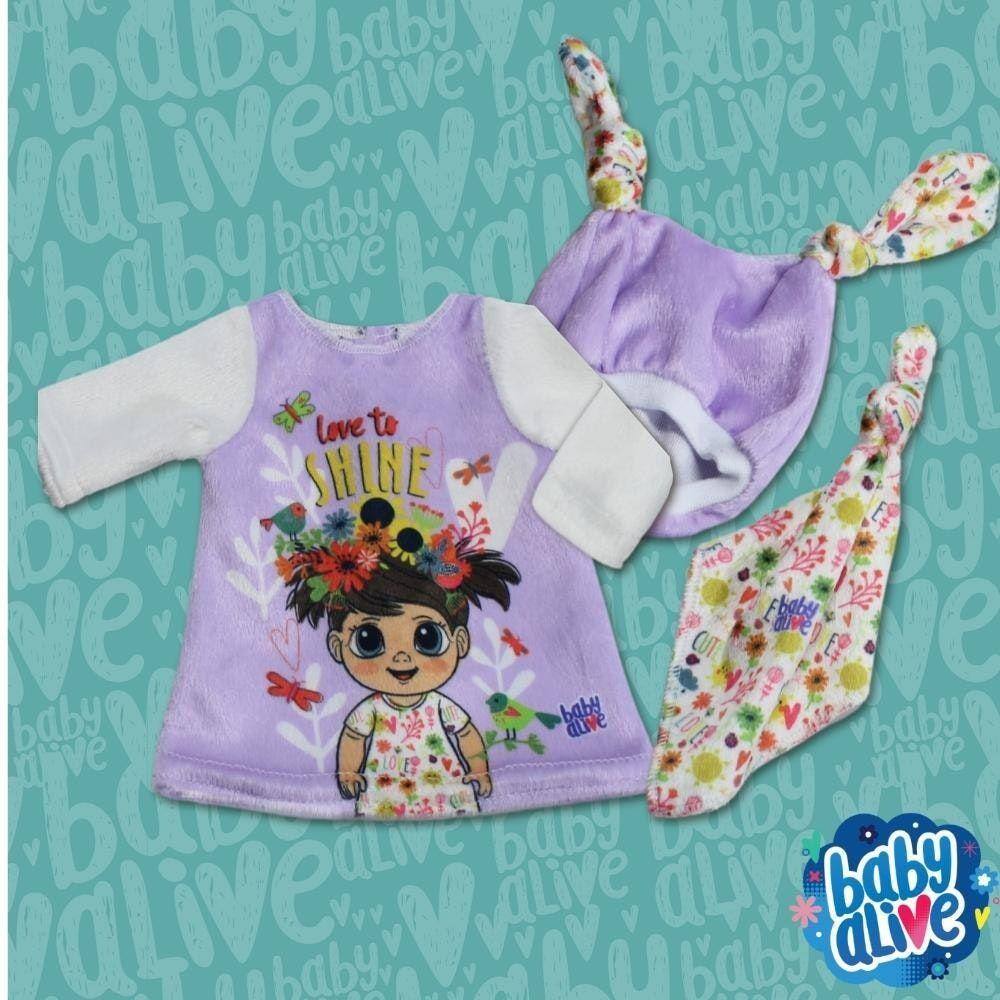 Kit Roupa Boneca Baby Alive Surf Mundo Mágico Das Sereias