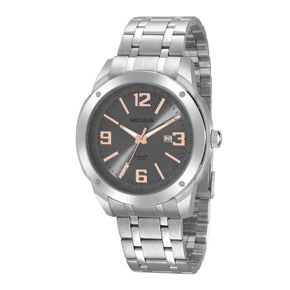 Relógio Seculus Prateado 20788G0SVNA2