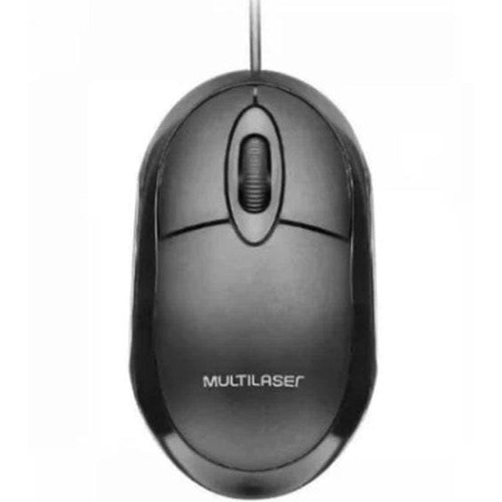 Mouse Classic Box Optico Full Black Usb Mo300 Multilaser