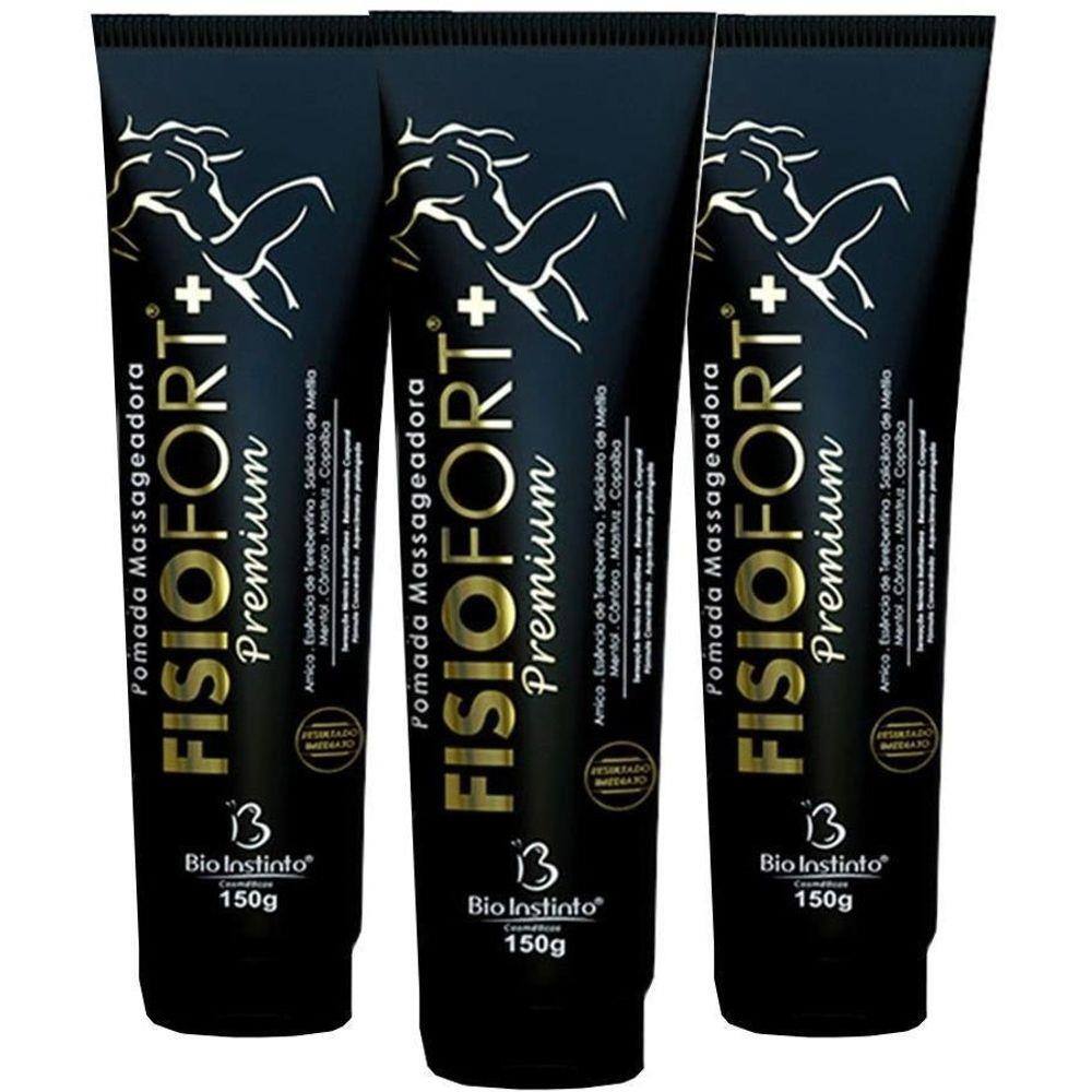 Pomada Massageadora Fisiofort Premium 150G 12U Bio Instinto